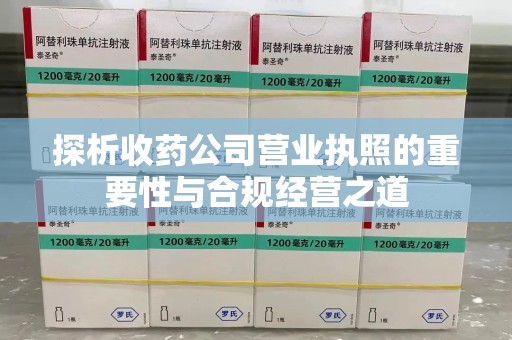 临沂探析收药公司营业执照的重要性与合规经营之道