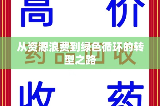 临沂从资源浪费到绿色循环的转型之路